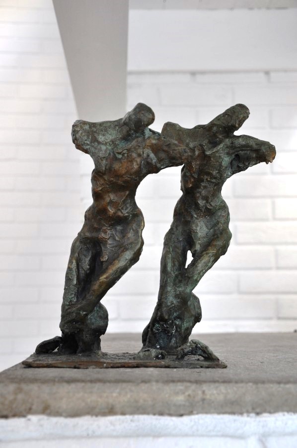 The Pilgrims, bronze